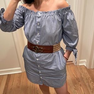 3for$15 100% cotton Off shoulder Shirt dress